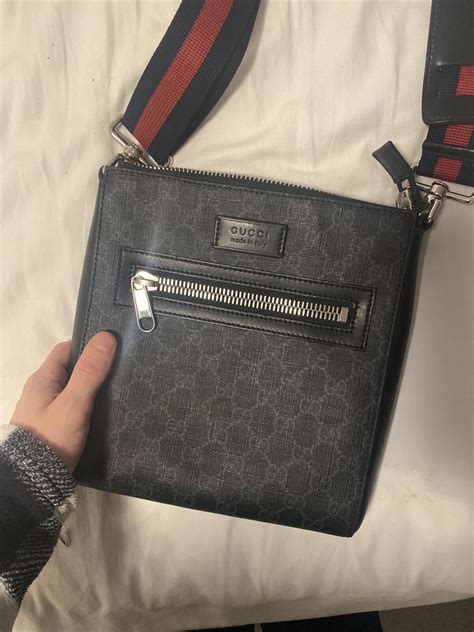 gucci suede messenger bag|authentic gucci messenger bag.